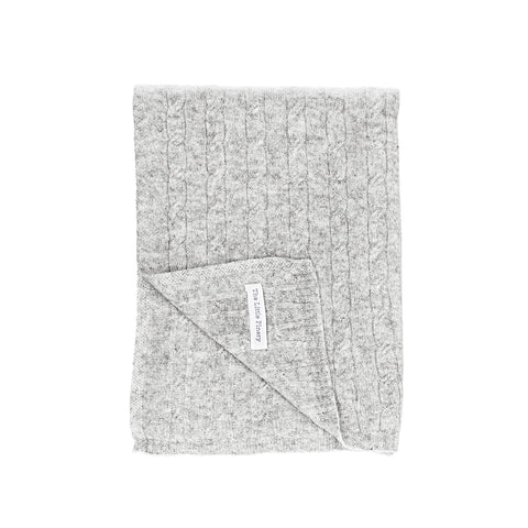 Cashmere Oversized Scarf in Cloud Grey