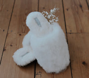 The Little Finery Alpaca Slippers ™ in Vanilla White