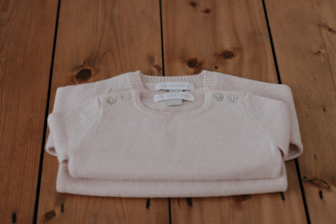 Cashmere Sweater in Softly Pink