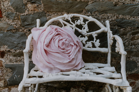 Irish Linen Rose Cushion