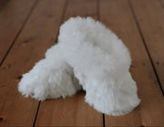 The Little Finery Alpaca Booties™ In Snowy White